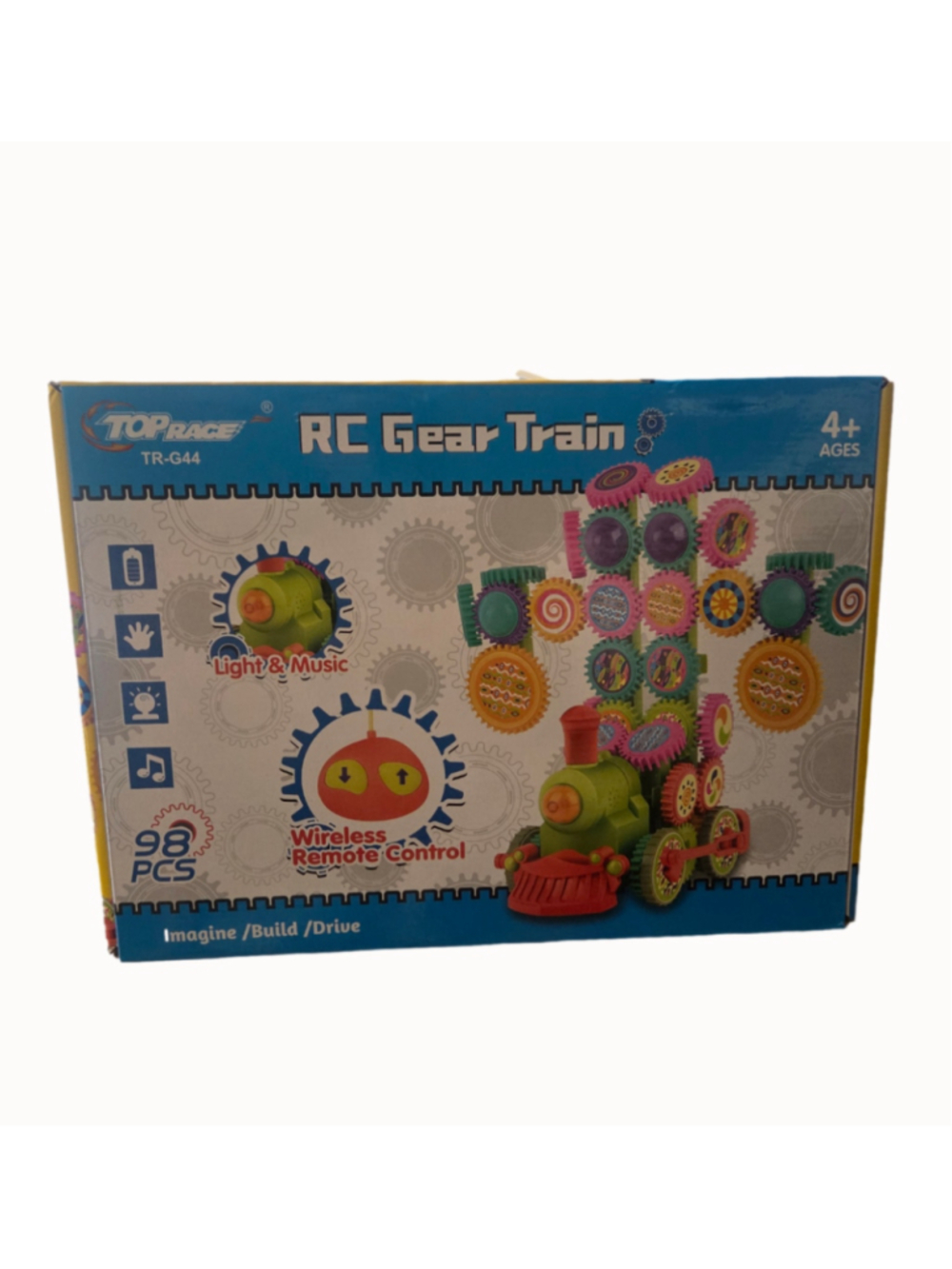 Boys Top Race RC Gear Train Building Set One Size Green and Red